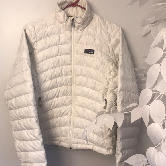 patagonia white down jacket